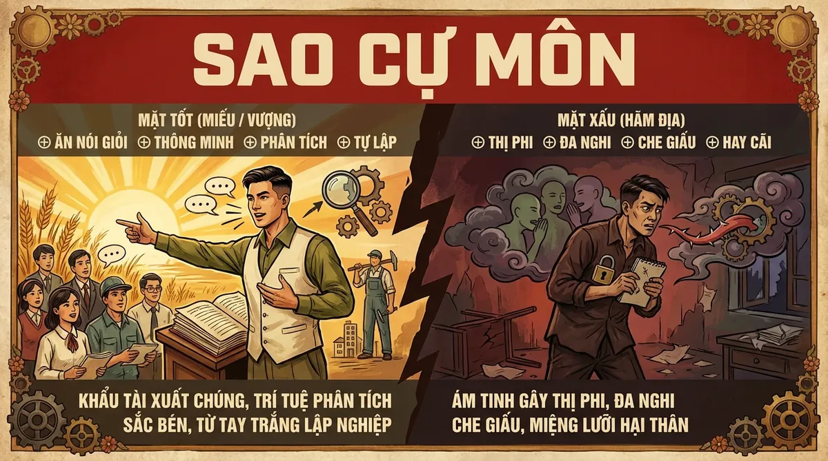 Sao Cự Môn, Ám Tinh Chủ Thị Phi Trong Tử Vi Đẩu Số
