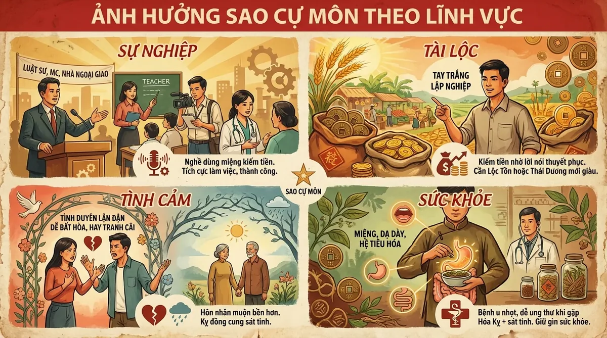 Ảnh Hưởng Theo Lĩnh Vực