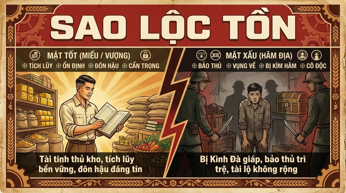 Sao Lộc Tồn, Tài Tinh Thủ Hộ Kho Tàng Trong Tử Vi