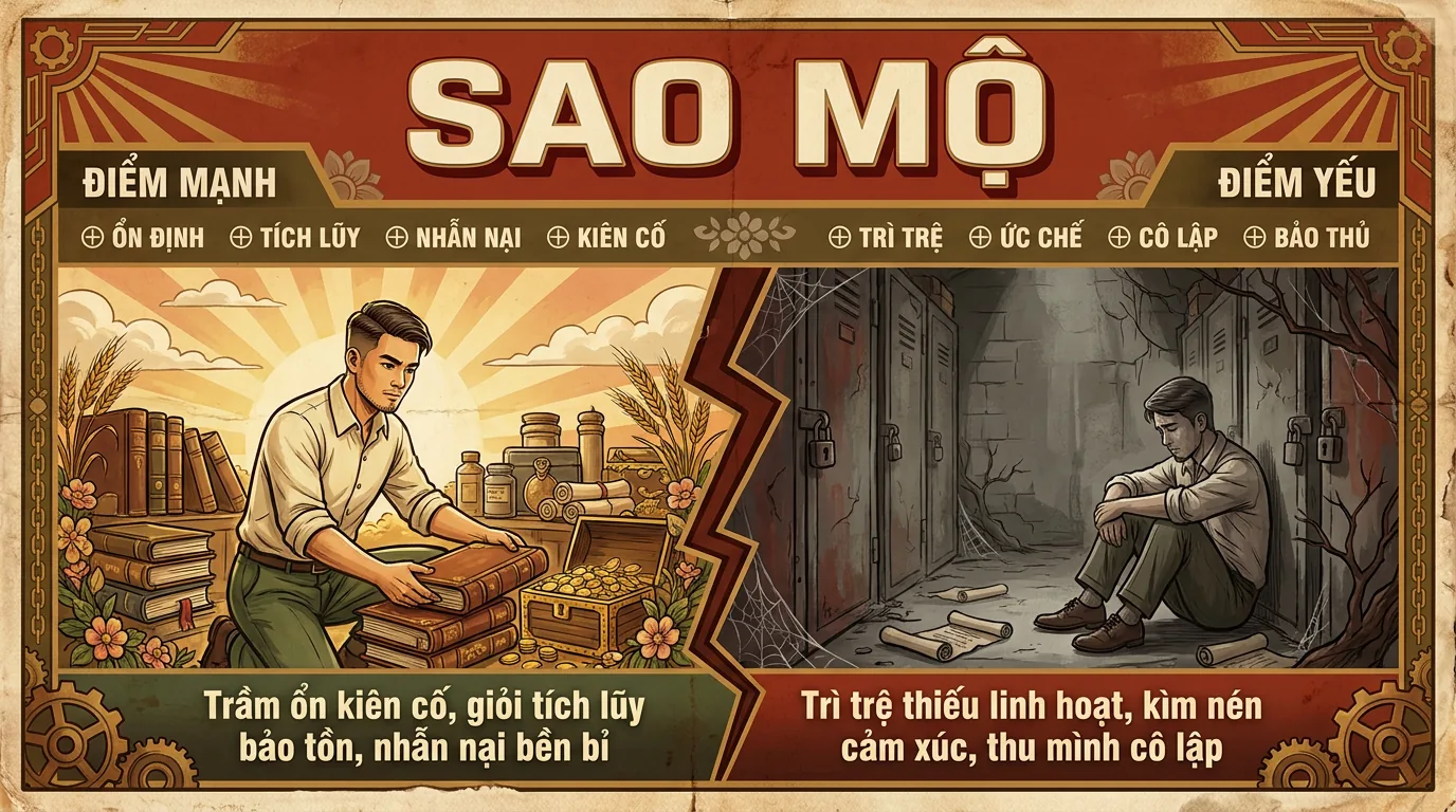 Sao Mộ, Phụ Tinh Tích Lũy Và Bảo Tồn Trong Tử Vi