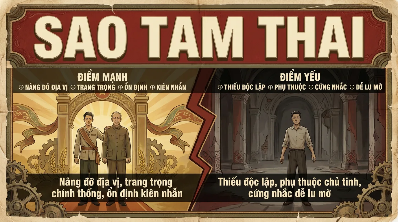 Sao Tam Thai, Phụ Tinh Nâng Đỡ Địa Vị Trong Tử Vi