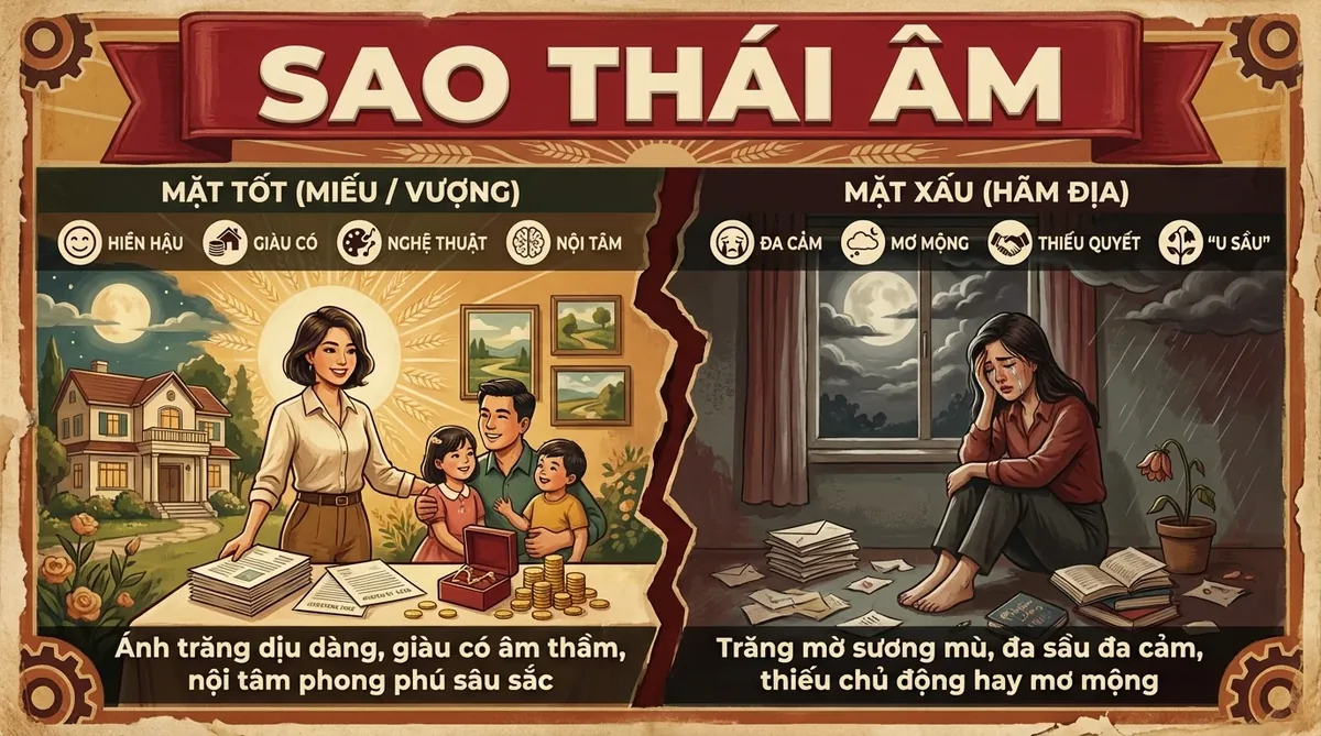 Sao Thái Âm Trong Tử Vi Đẩu Số