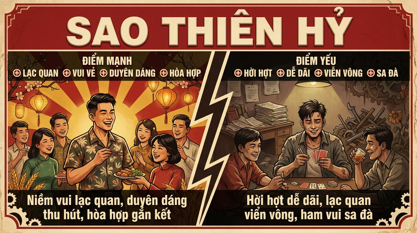 Sao Thiên Hỷ, Phụ Tinh Niềm Vui Và Điềm Lành Trong Tử Vi