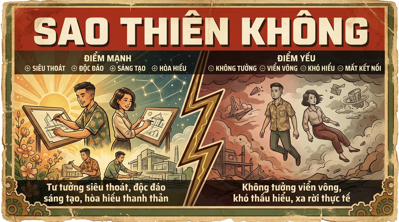 Sao Thiên Không, Phụ Tinh Tư Tưởng Siêu Thoát Trong Tử Vi