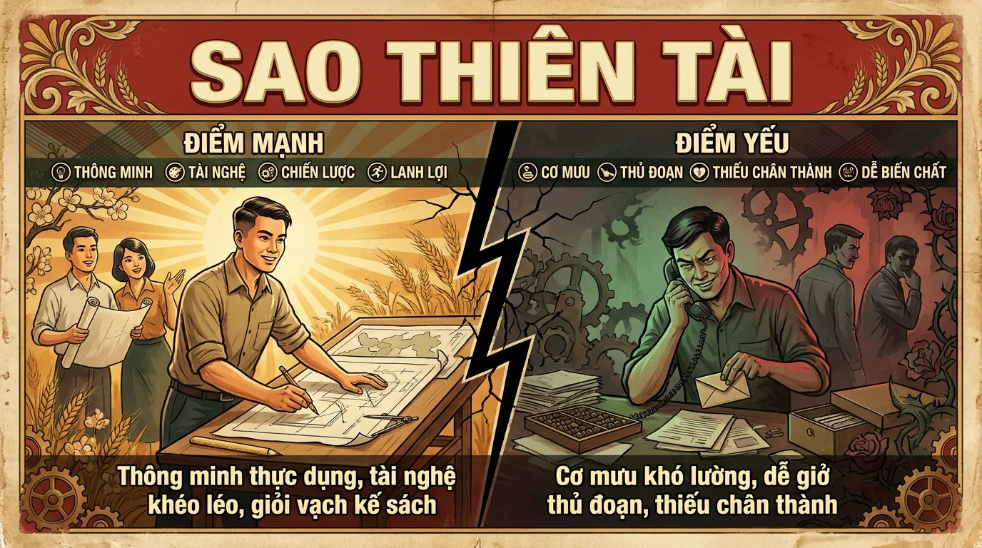 Sao Thiên Tài, Phụ Tinh Tài Năng Thực Dụng Trong Tử Vi