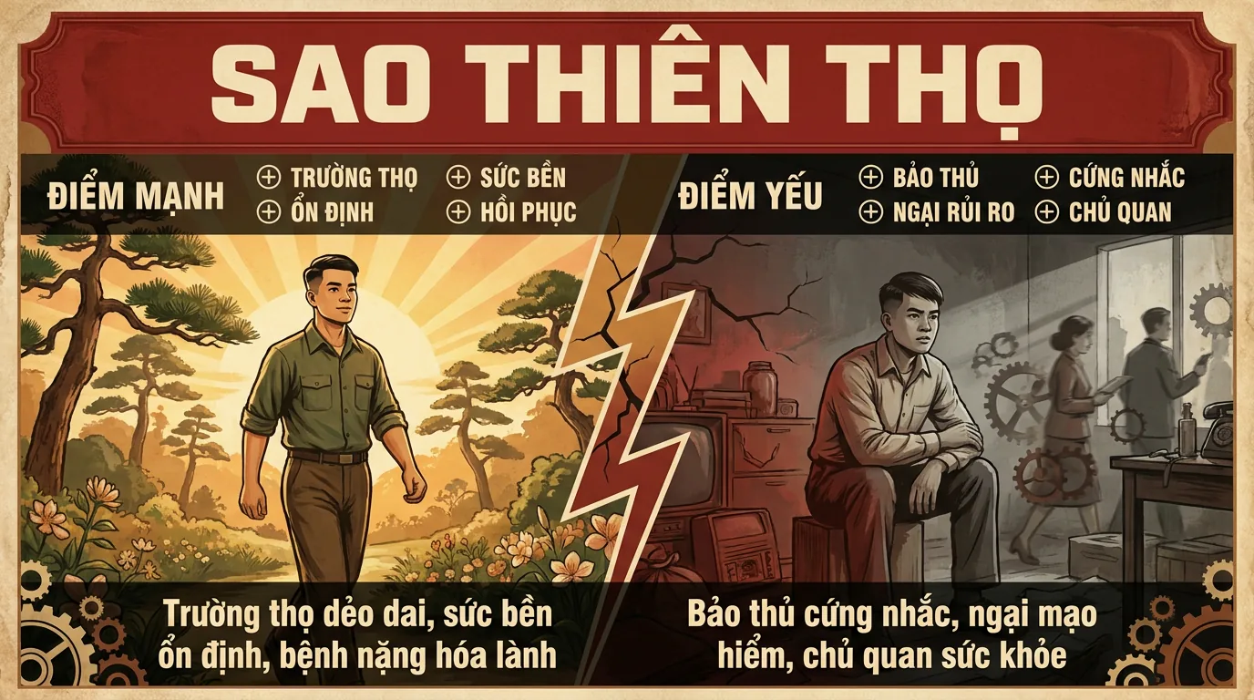 Sao Thiên Thọ, Phụ Tinh Trường Thọ Bền Bỉ Trong Tử Vi