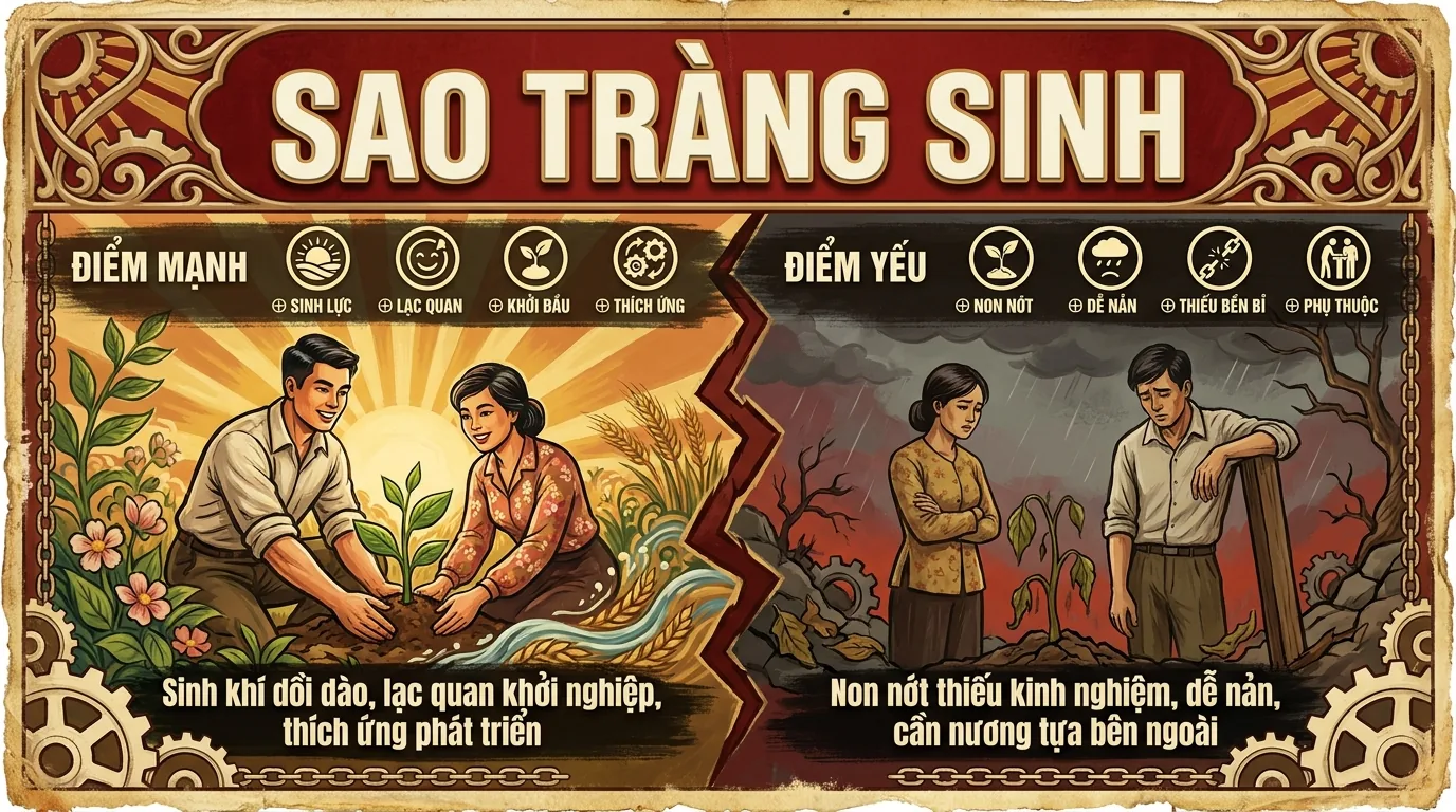 Sao Tràng Sinh, Phụ Tinh Chủ Sinh Lực Và Khởi Đầu Trong Tử Vi